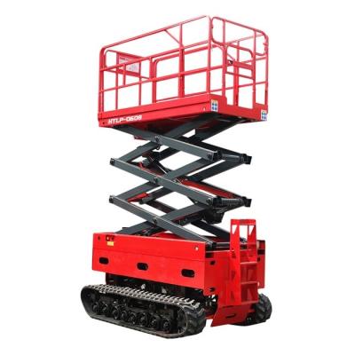 China High Strength Crawler Type  Warehouse Scissor Lift 6m All Terrain Scissor Lift for sale