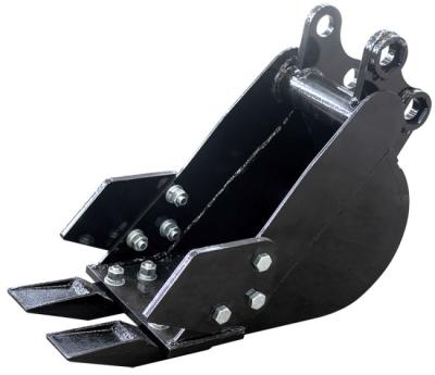 China Dauerhafter schmaler Bagger Bucket With Teeth Mini Excavator Partss 200mm zu verkaufen