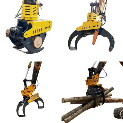 Cina Wood Cutter Excavator Accessories Grapple Saw For Lumbering in vendita