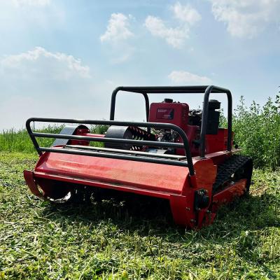 China HTM800 8HP Electric Automatic Lawn Mower Remote Control Crawler for sale