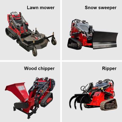 China Slide Steer Accesorios Cortador de césped Limpiador de nieve Triturador de madera en venta