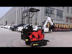 Diesel Engine 0.8ton Hightop Mini Excavator Customized Color Red Yellow Blue