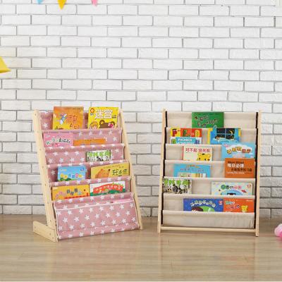 China Kids Wooden Bookshelf (Other) Adjustable Wooden Bookshelf Kids Storage Cabinets for sale