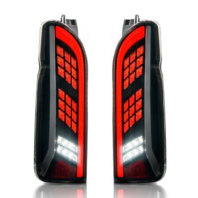 China Archaic Full PC+ABS Led Tail Lights For Hiace 2005-2019 With Dynamic Turn Signal Car Tail Light Assembly For Toyota Hiace Taillights for sale