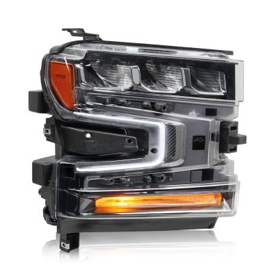 China New Design Archaic PC+ABS Wholesale LED Headlights Auto Lighting System With High Low Beam For KTL silverado 2019 for sale