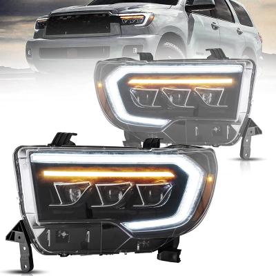 China Archaic PC+ABS Factory Full Led Projector Headlights For 2007 Toyota Tundra With Sequential Turn Signal For 2007-2013 Tundra Headlamp for sale