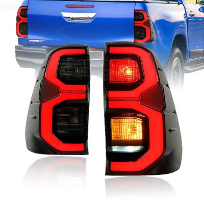 China Wholesale 2015-2020 PC+ABS Archaic Factory Led Tail Lights Assembly Full With Turn Signal Tail Lights For 2015 Toyota Hilux Taillights for sale