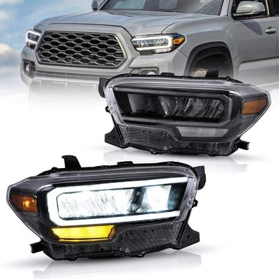 China Archaic PC+ABS Full LED Factory Turn Signal Sequential 2015-2020 Headlight 2015-2020 Full LED Front Headlights For Toyota Tacoma for sale