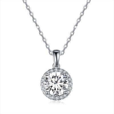 China FASHIONABLE Custom Jewelry Zircon Women's Necklaces Sterling Silver 925 CZ Diamond Minimalist Necklace Men's Pendant Necklace for sale