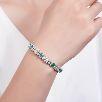 China 2021 FASHIONABLE Crystal Bracelets Jewelry Emerald Gemstone Bracelets Jewelry For Men And Women Bracelet for sale