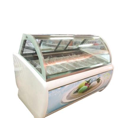 China Commercial 10 Tray Popsicle Ice Cream Display Showcase Ice Cream Showcase for sale