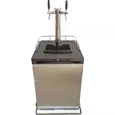 China Automatic Double Taps Beer Dispenser Kegerator Beer Cooler 60*60*89cm for sale