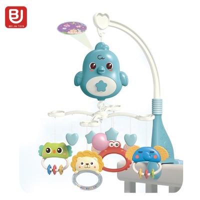 China New Musical Toys Baby Animal Bird Musical Educational Calming Hutch Hanging Mobile Rattles Nursery for sale