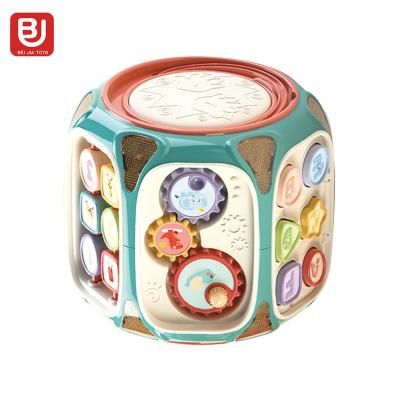 China 8 Cube Plastic Multifunctional Side Box ABS Piano Electronic Toy Musical Drum Instrument Keyboard Plastic Toy for sale