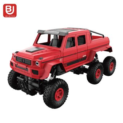 China 1:8 Diecast Toy 4 Colors Six Wheel Vehicle Remote Control High Speed ​​Climbing Off-Road Red Models Car Pickup Vehicle for sale