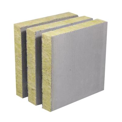 China Rock Wool Sandwich Board , Flame Retardant Rock Wool Sandwich Panels For Exterior Wall for sale