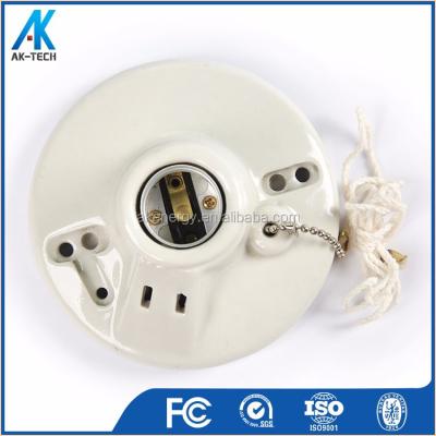 China bayonet lamp holder/screw ip65 e27, china lamp socket with switch for sale