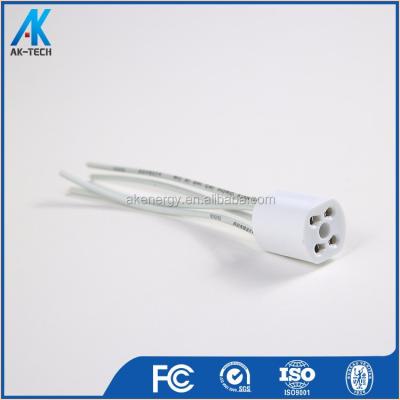 China Bayonet led ceramic lamp holder function, g4/g5.3/g6.35 halogen socket for sale