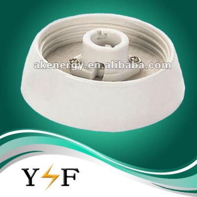 China Screw E12, E14, E27, E40, G10, waterproof G5.3 porcelain ceiling lamp holder for sale