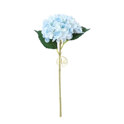 China Wedding Decoration MHJ55 Wedding Silk Flower Stems (Wedding Sunflower Garlands) Artificial White Hydrangea Flower Silk Fabric For Wedding for sale