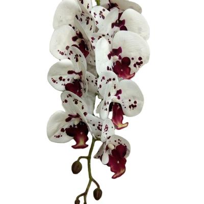 China MHJ52 Lifelike 3D Printing Wedding Decoration Artificial Latex Touch 9 Heads Phalaenopsis Orchid Plants Real Flower for sale