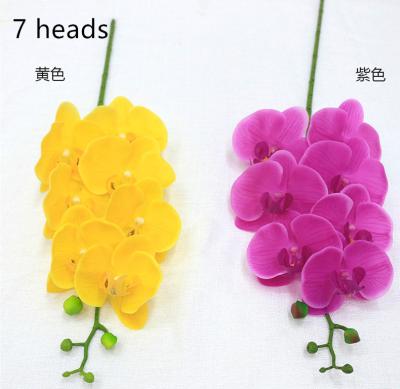 China MHJ53 Realistic Wedding Decoration Realistic Touch Phalaenopsis Orchid Plants Latex Flower Artificial for sale