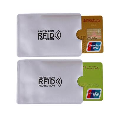 China Rfid blocking sleeves ID credit card holder card protector sleeve rfid sleeve rfid blocking sleeves for sale