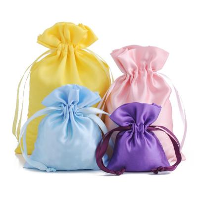 China Drawstring Pouch Jewelry Packaging Bag Satin Wholesale Customization Drawstring Bag for sale