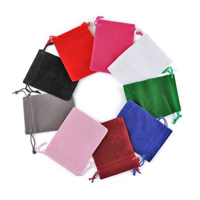 China Wholesale 7*9 cm Small Velvet Jewelry Soft Pouch Bag Velvet Velvet Packaging Bag for sale