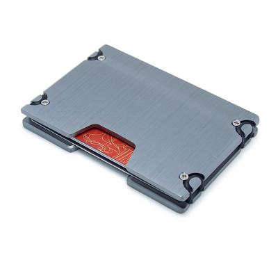 China Wholesale custom slim wallet card holder wallet metal rfid credit card holder new for sale