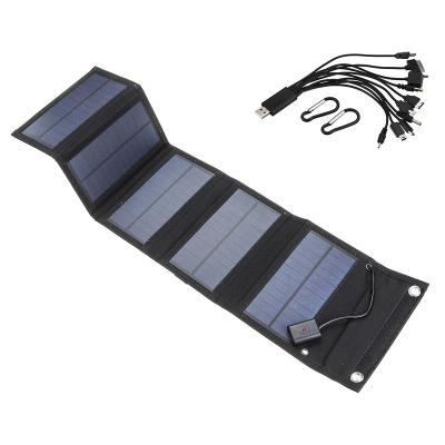 China Custom Waterproof Flexible Portable Solar Panel Folding 15W Collapsible Solar Panel for sale