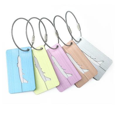 China Wholesale Customized Aluminum Luggage Tag Name Card Suitcase Metal Foil Luggage Tag for sale