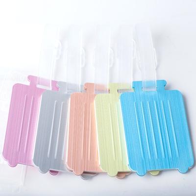 China Wholesale Custom Name Card Aluminum Luggage Tag Travel Air Luggage Hang Tags for sale