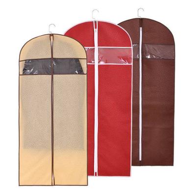 China Storage Customized Logo Hair Packing Wig Carry On Eco Non Woven Costume Bulk Garment Bag Premium Foldable Travel Zipper Long for sale