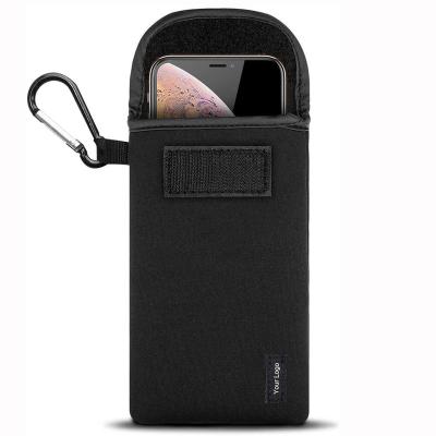 China 2020 New Fashion Custom Lady Cellphone Sleeve Bag Case Black Neoprene Cell Phone Pouch Universal Waterproof Leather Purse for sale