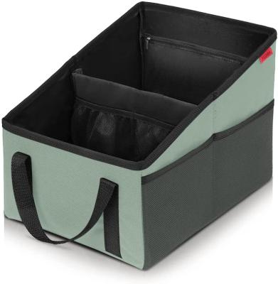 China Can Fold Automotive Backseat Organizer With Belt 4 Cup Holders For Kids Accessories for sale