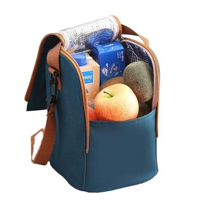 China New Waterproof Insulated Thermal Lunch Bag Bento Storage Pouch Portable Tote Kids Keep Fresh Food Cooler Insulated Shoulder Bags for sale