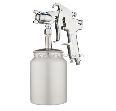 China Paint Spray Gun R-77S RONGPENG High Pressure Spray Gun with 1000cc Cup, 2.0mm Nozzle, Sliver for sale