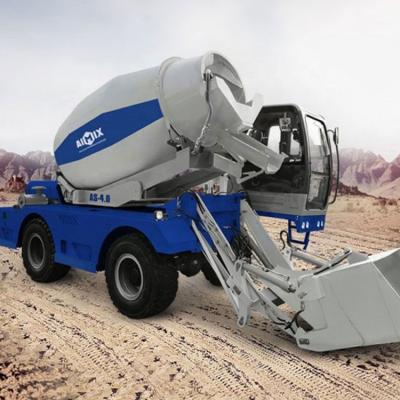 China Working Efficiency Aimix Concrete Mixer Truck Self Propelled Loading Mixer Price for sale