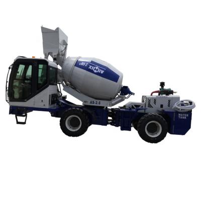 China Working Efficiency 2.6 CBM Self Loading Concrete Mixers Cement Mixer Truck for sale