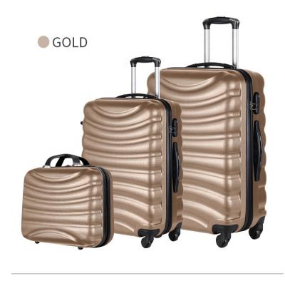 China Lightweight Durable Factory Wholesale Multi Colored ABS Luggage Set Durable Travel Bags Trolley 6pcs Travel Bag Set for sale