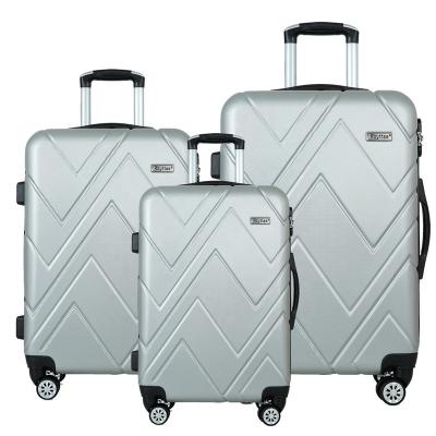 China Fashion Design Lightweight Durable Travel Luggage ABS Material Trolley Case For Traveling Business Trip for sale