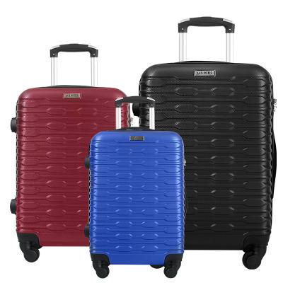 China Wholesale 3 Piece Lightweight Durable Luggage Set Hard Shell Suitcase Pc+abs Carry On Luggage With Wheel for sale