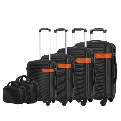 China 2022 Large Capacity Light Weight Hard Shell PC Luggage Set Lightweight Durable Custom Travel Luggage for sale