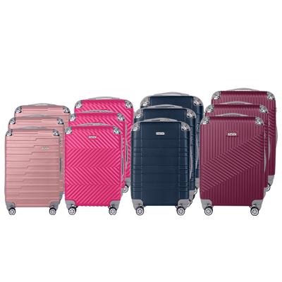 China Lightweight Durable ABS Full Suitcase Best Quality Luggage Unmounted Half Set Modern ABS Luggage Sets for sale