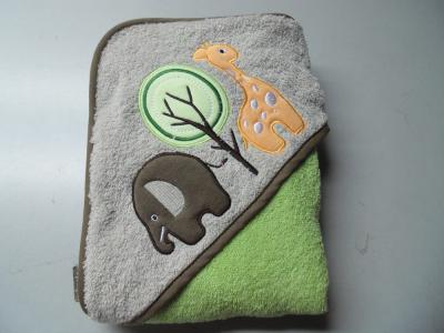 China cotton fabric cute baby hooded bath towels for sale