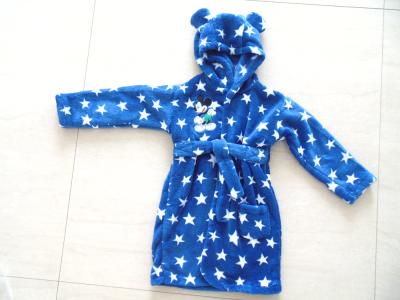 China newborn baby clothes,polyester elastic belted baby bathrobes for sale