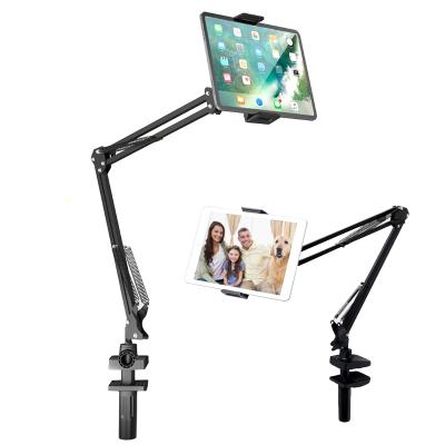 China 360 Degree Rotating 360 Rotation Metal Long Arm Flexible Lazy Cell Phone Holder Tablet Stand Desktop Bracket Holder for sale