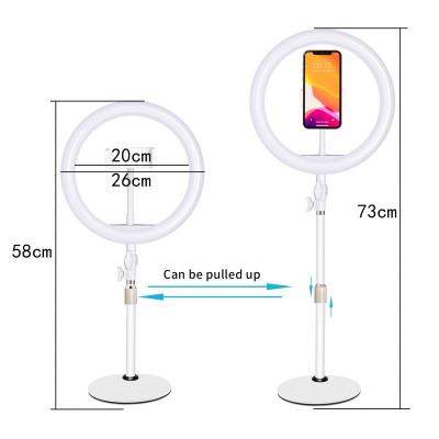 China PORTABLE PORTABLE Selfie Phone Holder Stand Led Light Ring Light Ring Light With Cell Phone Holder Stand for sale