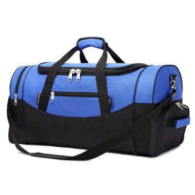 China High Quality Polyester + 210D Lining Customized Travel Luggage Sports Fleece Gym Bag With Shoe Compartment for sale